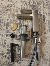 Delta Faucet Modern Single Hole Bathroom Faucet, Brushed Nickel Single Handle...