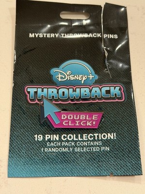 2025 Disney Plus Disney+ Throwback Mystery Bag Enamel Pin - Double Click