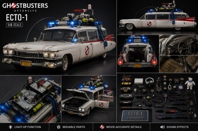 Ghostbusters Ecto-1 Afterlife 1:6 1959 Cadillac Diecast Light-Up Sound