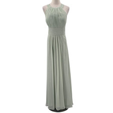 AW BRIDAL 0 XS chiffon sage green Dorian bridesmaid party maxi dress NEW B47