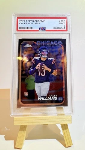 Topps 2024 Chrome Caleb Williams Rookie #202 Chicago Bears PSA 9 Football