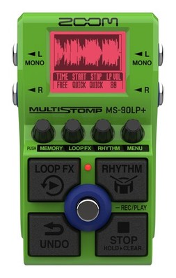Zoom MS-90LP+ MultiStomp Looper Pedal with 90-Minute Loops, 13-Hour Green