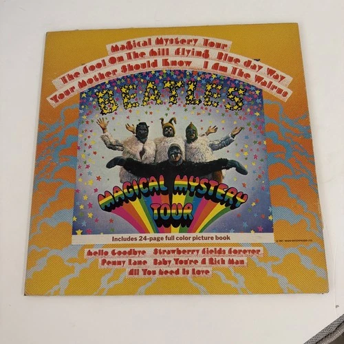 The Beatles Magical Mystery Tour Lp Vinyl Attached 24 Page Booklet Capitol