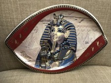 Barbier King Tutankhamen Gold Egyptian Fine Porcelain Plate