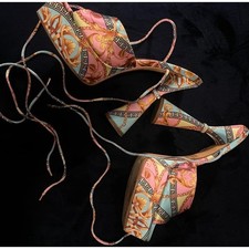 Fashion Nova Baroque Print Platform Lace Up High Heel Sandals Women