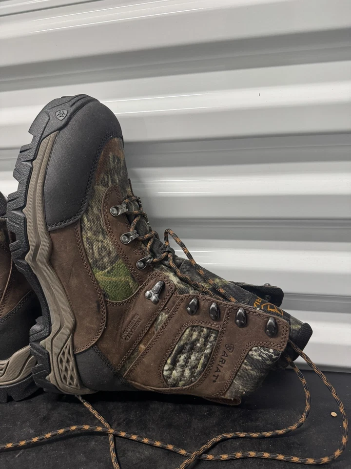 ARIAT Mens Brown Leather Workhog Trek H2O Comp Toe Lace Up Outdoor Work Boots - Image 3 of 4