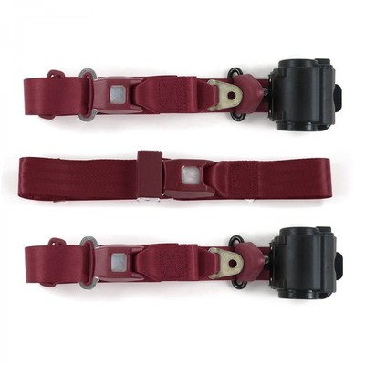 Chevy Truck 1935 - 1940 Standard 3pt BURG Bench Seat Belt Kit - 3 Belts  
