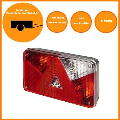 Anhänger Aspöck Multipoint V 5 - Rückleuchten Heckleuchten rechts 8 polig 6 PINS