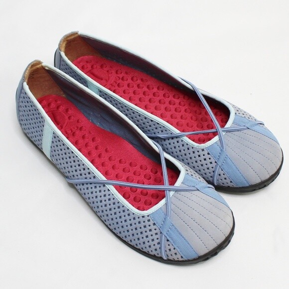 Privo Penny Clarks Women's Light Blue Leather Walking Loafers Shoes Size 6.5 | eBay