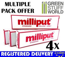 Milliput Yellow Grey Standard COMBOx4 packs Milliput Epoxy Putty