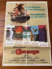 Walt Disney The Castaways Hayley Mills Original 1970 1-SHEET MOVIE POSTER