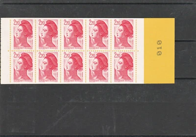 car.10 tim. 2F20 Liberté : réservé vos timbres tarif 1-8-87 - Photo 1/2