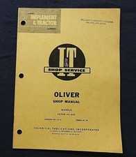 Manuel De Réparation Du Tracteur Oliver Super 44 & 440 I&T Service 1961