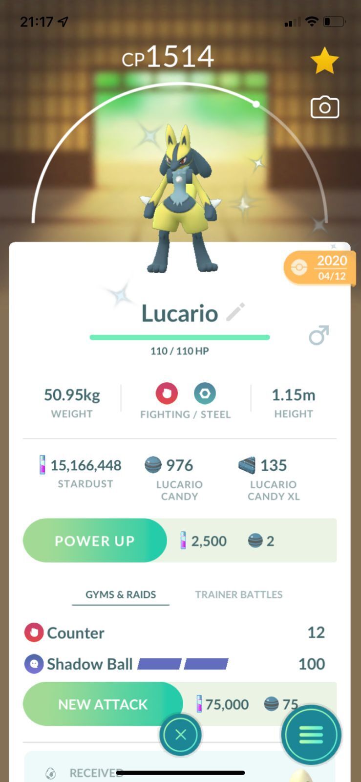 Shiny lucario