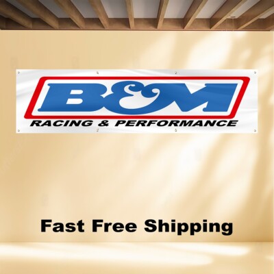 B&M RACING & PERFORMANCE 2'X8' BANNER FLAG