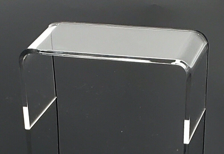 Soporte de exhibición elevador de acrílico transparente de 4 pulgadas de profundidad T'z Tagz cualquier nuevo paquete de 2 variaciones Foto 3 de 4