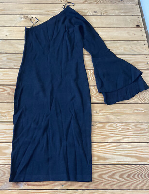 Rachel roy NWT Women s one sleeve MIDI dress size M black D5