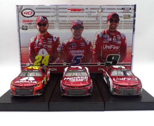 HENDRICK MOTORSPORTS 2024 MARTINSVILLE 1-2-3 RACED VERSION ELITE SET 1:24 SCALE