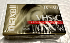 Maxell VHS-C TC-30 Blank Compact Super VHS-C Camcorder HGX-Gold 18b 