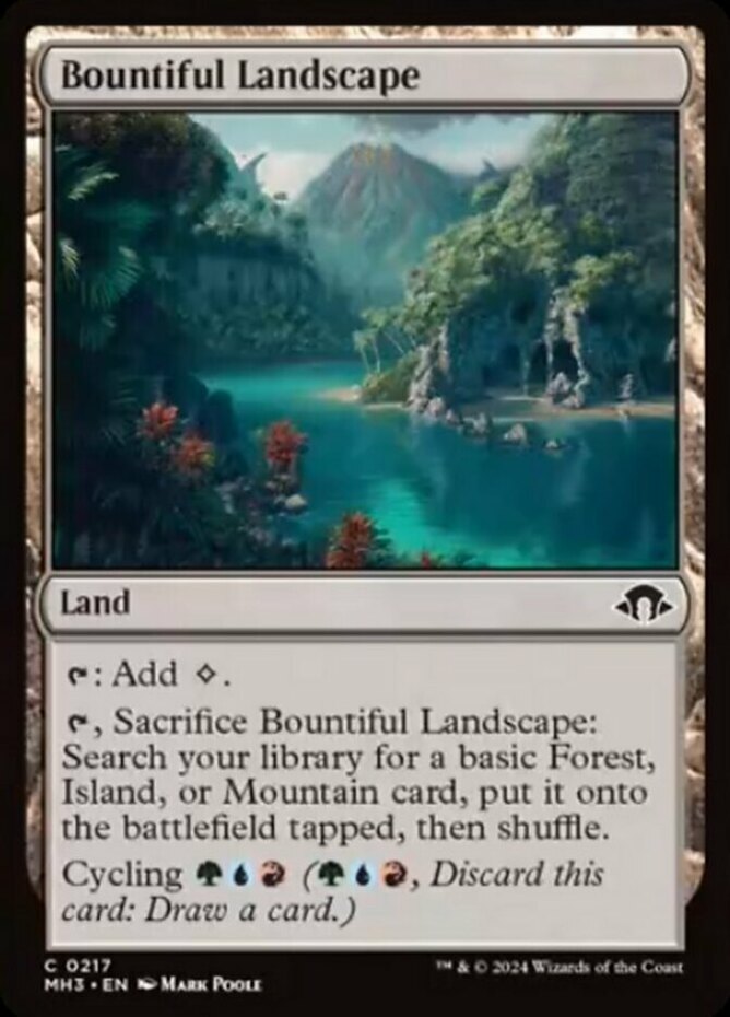 4x Bountiful Landscape NM-Mint, English Modern Horizons 3 MTG Magic