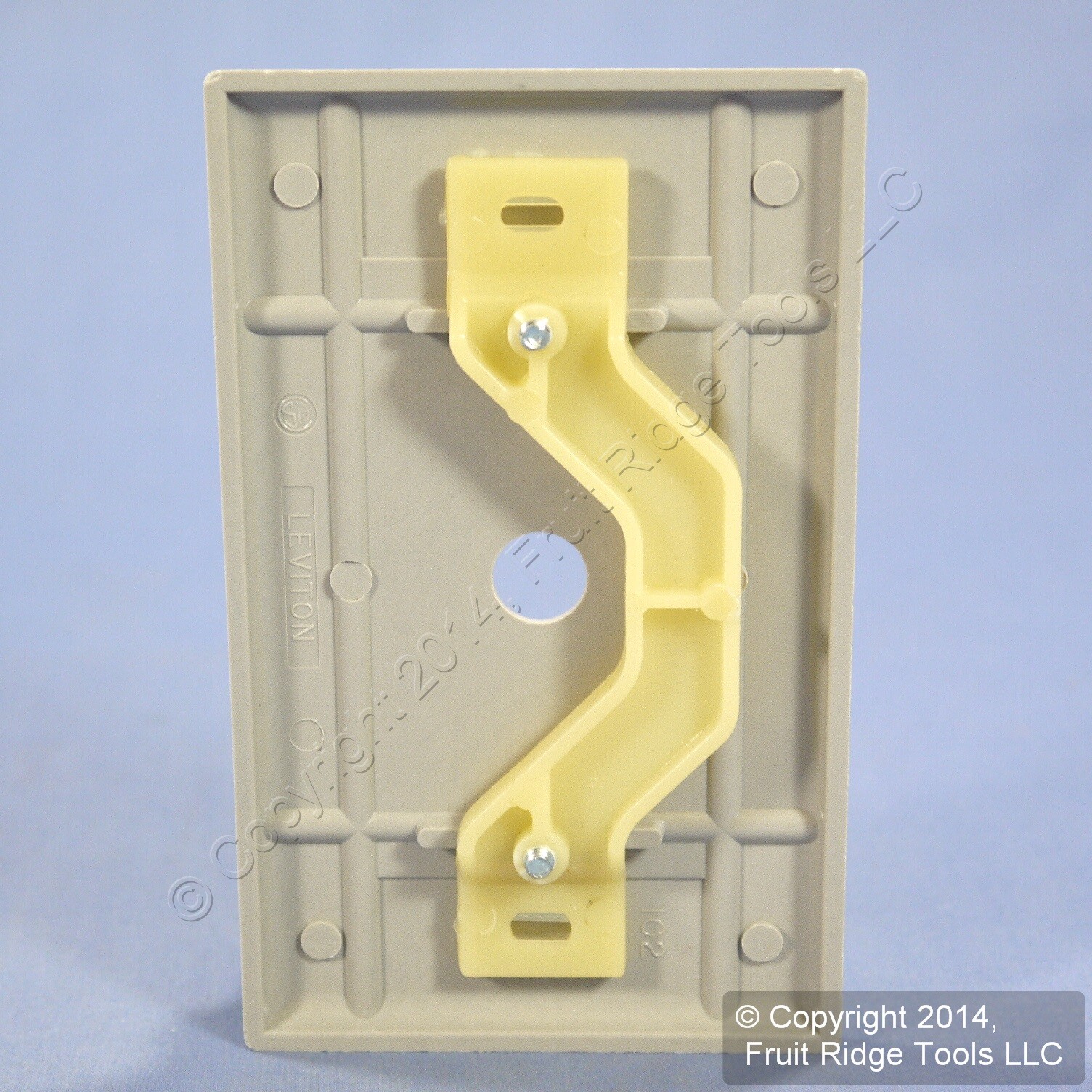 Leviton Gray 1Gang Phone Cable Box Mount Wallplate Telephone .407/.625
