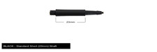 Harrows Clic Standard Short 2ba Dart Shafts - Black