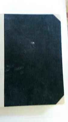 Buchhalterkladde schwarz 288 S. mit alph. Register am Ende; Jahr ? ca. 1949-53