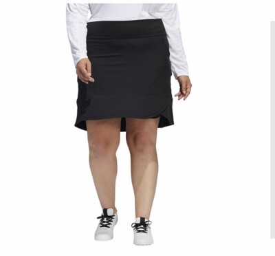 New NWT Adidas Women s Plus Size Black Golf Tennis Sport Skort Skirt 2X