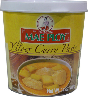 Mae Ploy Thai Tom Ka , Yellow, Green, Red, Panang Curry Paste - 14 oz Can-2PACK