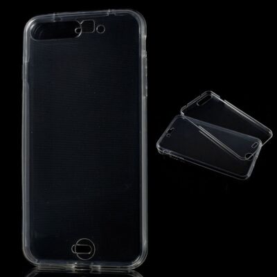 Apple iPhone 7 Plus Full Body 360 Silikon Schutzhülle Handyhülle Case Hülle Klar
