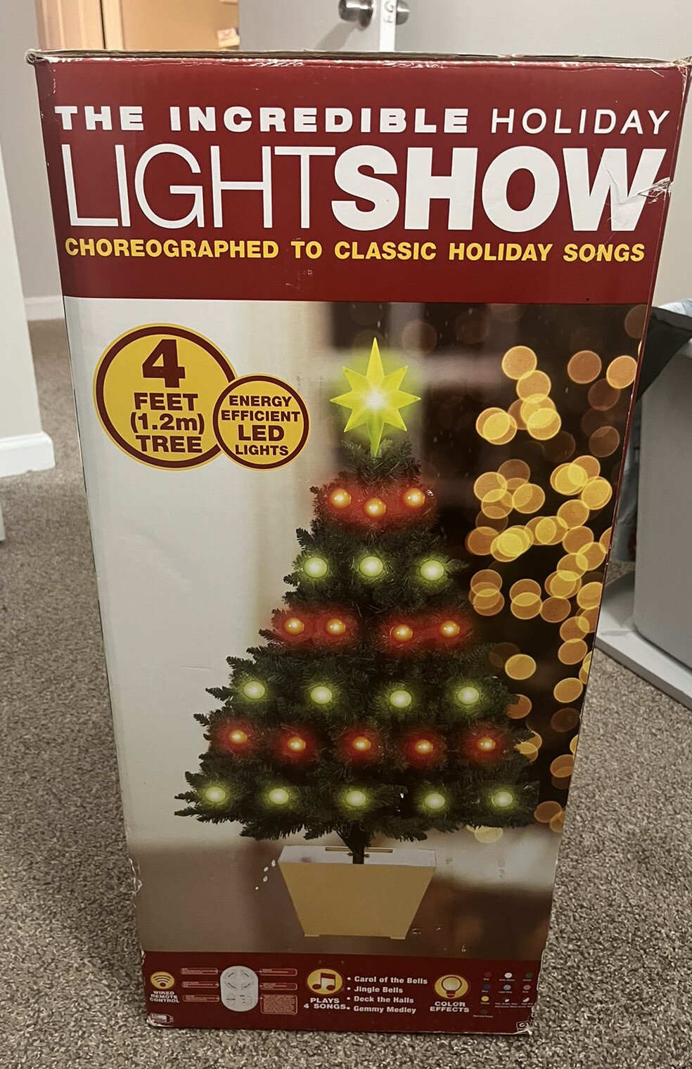 RARE Gemmy The Incredible Holiday Light Show Choreographed Tree SOUND