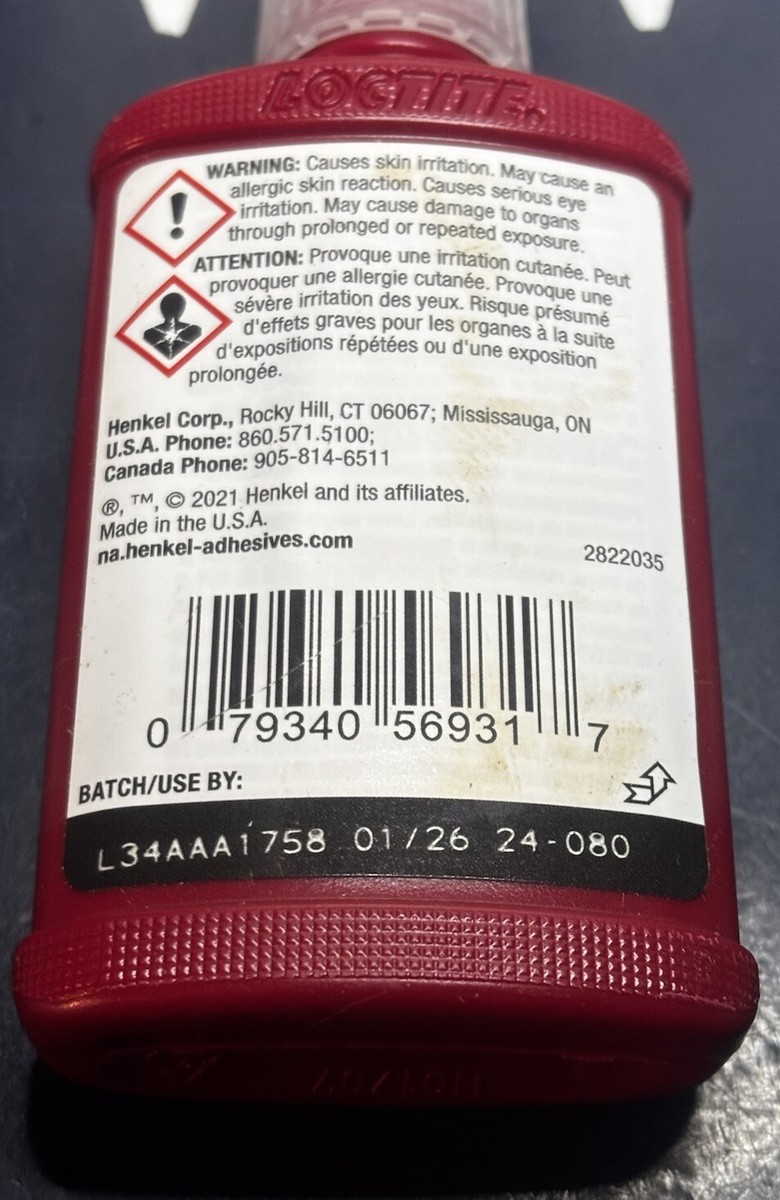 Loctite 569 50ml Low Strength Hydraulic Thread Sealant 1.69FL OZ