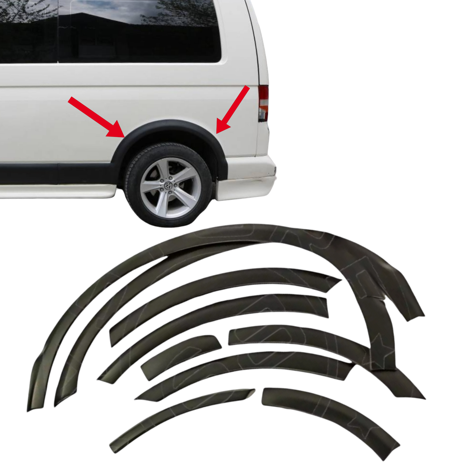 Kotflügelverbreiterungen Für Mercedes Sprinter W906 - 4-teilig, Einfach Zu Montieren