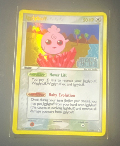 Pokemon Igglybuff EX Crystal Guardians 21/100 Reverse Holo Rare English 2006