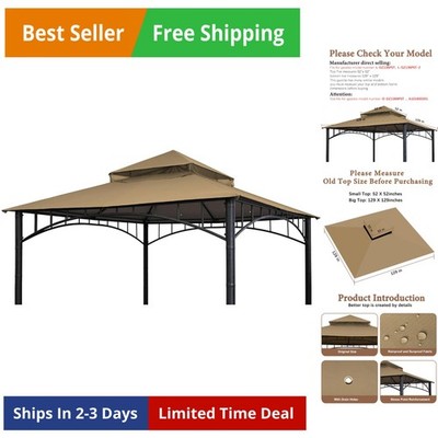 Replacement roof Compatible with Target Madaga Gazebo Model L-GZ136PST,Tan