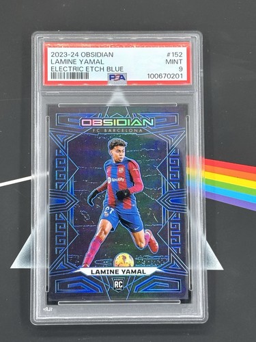 Lamine Yamal [Blue Electric Etch] #152 2023 Panini Obsidian card