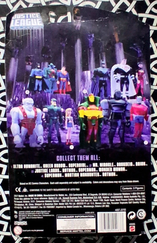 Paquete de 3 DC SuperHeroes - JLU - Flecha Verde - Super Chica - Ultra Humanita 🔥 Foto 2 de 3