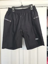 MENS S Bellwether cycling shorts Gel Insert Black Lightweight Padded Bike Shorts