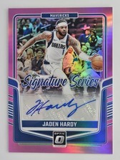 2024-25 Jaden Hardy (Pink) Panini Optic Signature Series #SS-HRD 02/25 Autograph