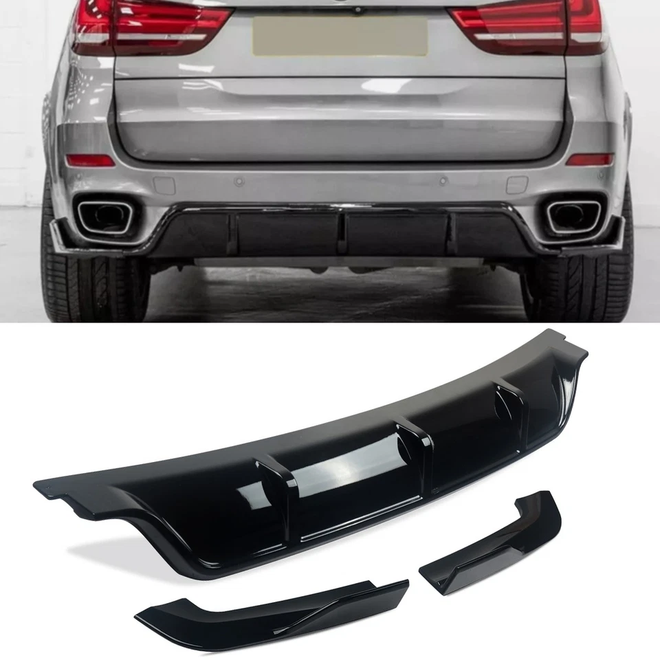 Front Lip Rear Body Kit +Side Skirts Diffuser For 2013-2018 BMW F15 X5 M Sport Foto 3 de 4