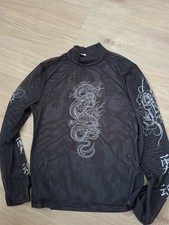 FB Sister Kurz Shirt Schwarz Größe S Bauchfrei Top Zustand Transparent RL3/3