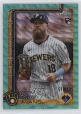 2025 Topps Chrome Update Aqua Wave Refractor /199 Drew Avans #USC47 4d5