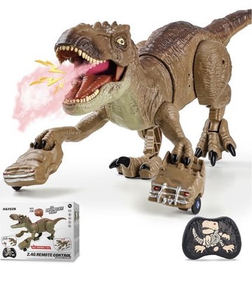RC T Rex Dinosaur Toy Remote Control Spray Roar Light Walking