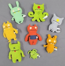 Vtg Rare  Uglydoll Plush Lot  Various Years 2004-2007 Plush  4" - 10" with Tags