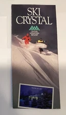 Crystal Mountain Ski Resort Thompsonville Michigan 1991 Map Brochure Guide N9
