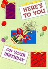 Here's To You On Your Birthday - Birthday Greeting Card - 43E