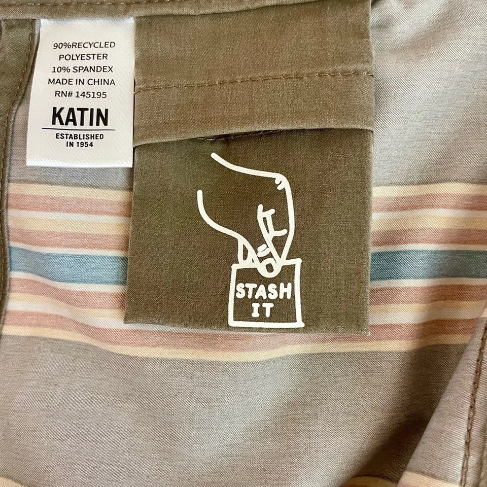 Bañador Kitan marrón a rayas para hombre Foto 4 de 4