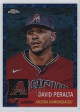 2022 Chrome Platinum Anniversary Toile White & Blue Refractor David Peralta 1ge5