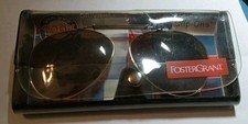 FOSTER GRANT CLIP-ON UVA/UVB 100 SUNGLASSES Vintage Spring Gold In Package 2