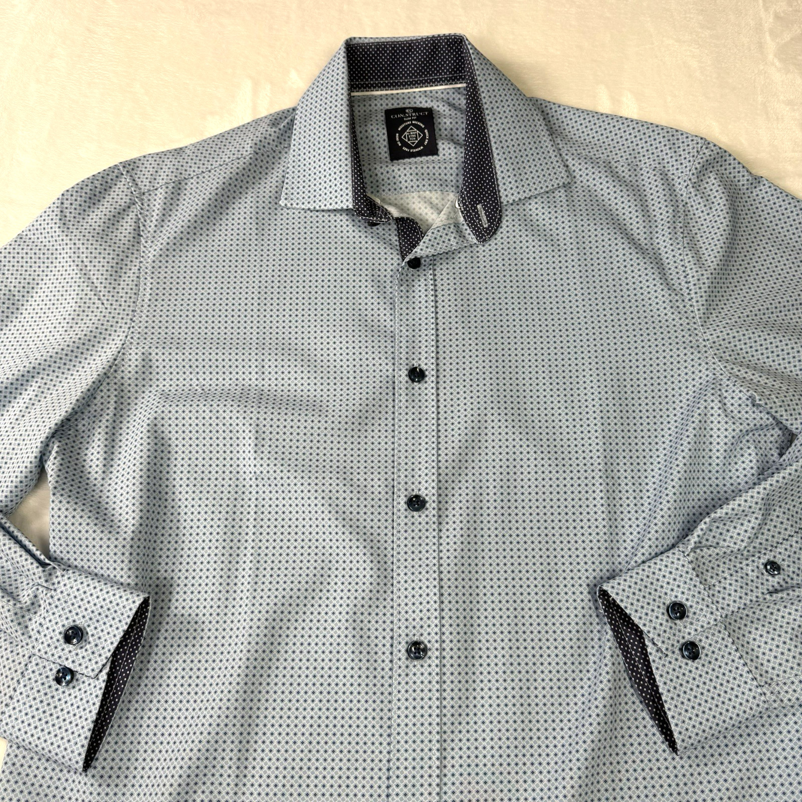 Men’s Construct 4 Way Stretch Button Down Shirt L… - image 1